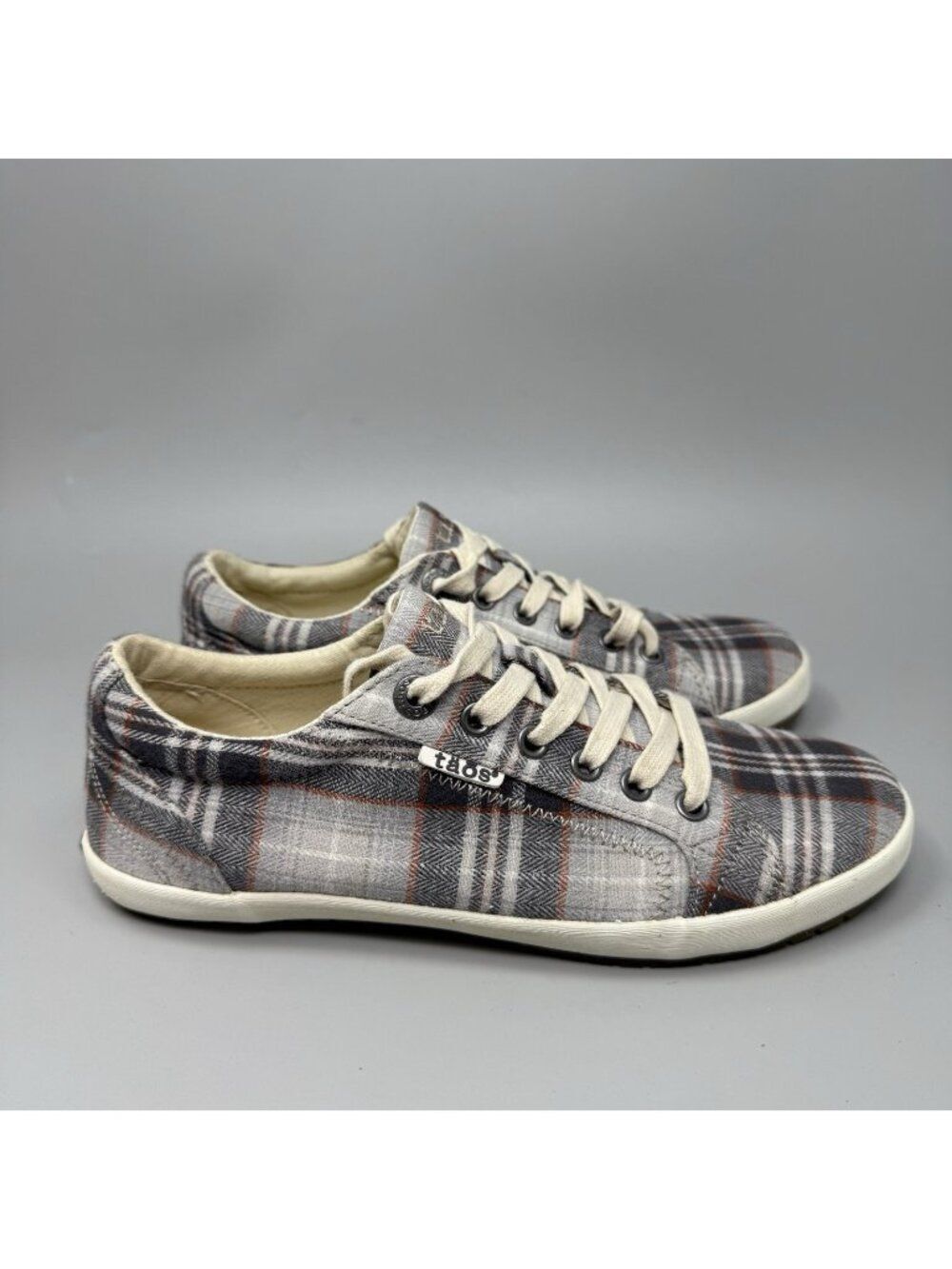 Taos Star STA-12844 Women's 7.5 Multicolor Plaid Skate Sneakers Lace-Up Classic